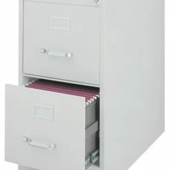 Promo ❤️ Scranton & Co 2 Drawer Letter File Cabinet In Gray 🤩
