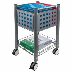 Budget 😉 Advantus Vertiflex Sidekick File Cart With Matte Gray Finish VF52002 ✨