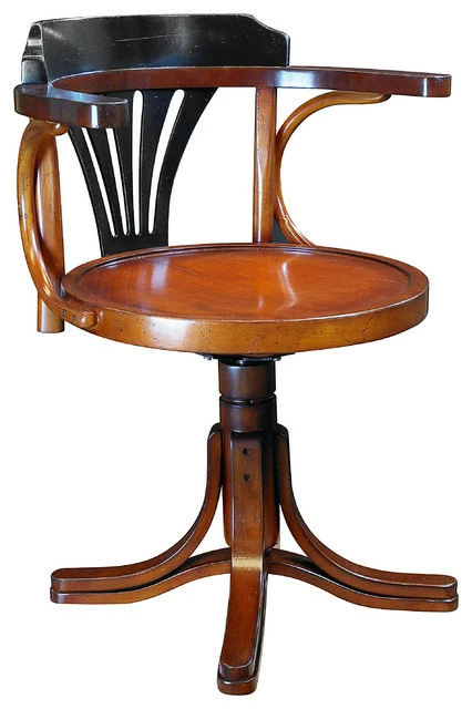 New ๐ Authentic Models Purser's Chair, Black, Black ๐ 1 New ๐ Authentic Models Purser's Chair, Black, Black ๐