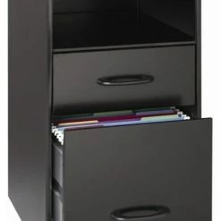 Best Sale 🥰 Hirsh Industries LLC Space Solutions 18" Metal 2 Drawer Organizer Black 😉
