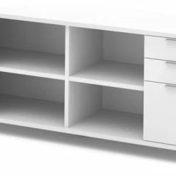 Wholesale 😀 Bestar Pro-Linea Credenza With Three Drawers, White ✔️