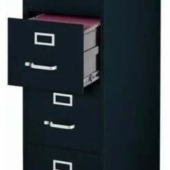 Deals ⭐ Pemberly Row Modern Metal 4 Drawer Letter File Cabinet In Black 🌟